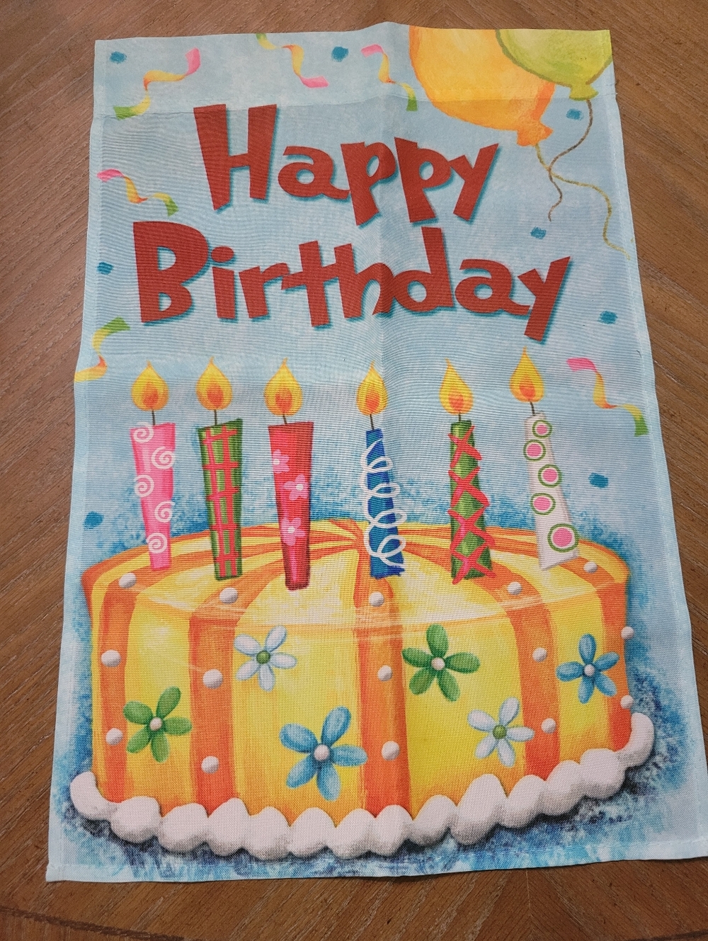 Happy Birthday Garden Banner New Without Tag!